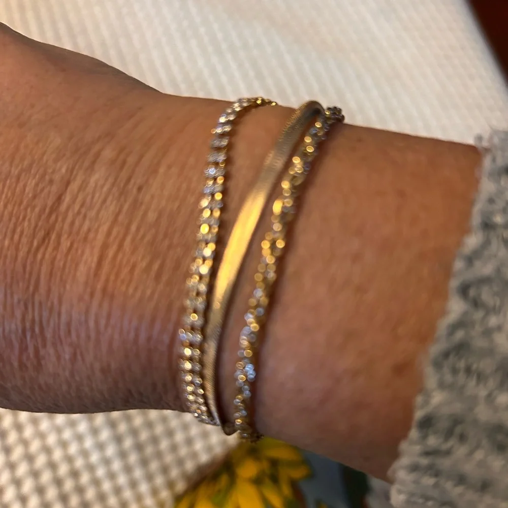 Lane Bryant Gold Bracelet Set costume - Picture 2 of 4